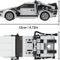 Delorean Time Machine Model Metallic Car Building Bricks Blocks Toy Set Gift Box