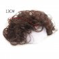 100% Human Hair Toupee Short Curly Topper Women Extended Tail Hairpiece Top Wigs