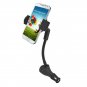 Car Mount Dual USB Charger Gooseneck Holder for iPhone Samsung etc Cell Phones