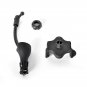 Car Mount Dual USB Charger Gooseneck Holder for iPhone Samsung etc Cell Phones