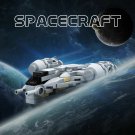 Mini StarShip Spaceship Model Building Blocks Space MOC Bricks Toys Collection