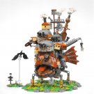 Moving Castle Model with Base Collection Building Blocks Set MOC Bricks Toy Gift