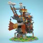 Moving Castle Model with Base Collection Building Blocks Set MOC Bricks Toy Gift