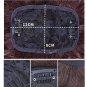 100% Curly Human Hair Topper Short Wavy Toupee Hairpiece Top Clip Wigs for Women