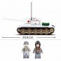 WW2 Military T34-85 Medium Tank Model Building Blocks Soldier Figures Bricks Toy
