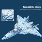 SU57 Fighter Aircraft Building Blocks Military MOC Brick Toys DIY Model 1456pcs