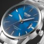 SWIDU Mens Business Stainless Steel Band Date Luxury Analog Quartz Wrist Watch
