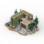 MOC Modern House Forest Villa with Interior Building Blocks Set Model Bricks Toy