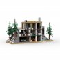 MOC Modern House Forest Villa with Interior Building Blocks Set Model Bricks Toy