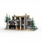 MOC Modern House Forest Villa with Interior Building Blocks Set Model Bricks Toy