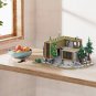 MOC Modern House Forest Villa with Interior Building Blocks Set Model Bricks Toy