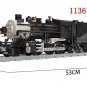 City Steam Train Cargo Railway Station Model Building Blocks Set MOC Bricks Toys