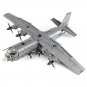 WW2 AC-130 Gunboat Aircraft Building Blocks Military MOC Bricks Models Toys Gift