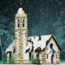 Winter Village Alpine Church Building Blocks Set Christmas Festoons Bricks Toys Winter Village Alpine Church Building Blocks Set Christmas Festoons Bricks Toys