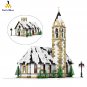 Winter Village Alpine Church Building Blocks Set Christmas Festoons Bricks Toys