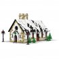 Winter Village Alpine Church Building Blocks Set Christmas Festoons Bricks Toys