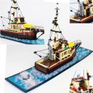 The Orca-Jaws Fishing Boat Ship Building Blocks Set MOC Bricks Educational Toys The Orca-Jaws Fishing Boat Ship Building Blocks Set MOC Bricks Educational Toys