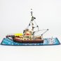 The Orca-Jaws Fishing Boat Ship Building Blocks Set MOC Bricks Educational Toys