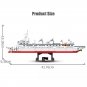 Survey Vessel Warship Building Blocks Military MOC Bricks DIY Model Kids Toy Set