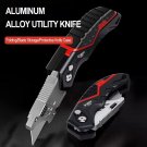 Portable Folding Multifunctional Aluminum Alloy Utility Knife with Spare Blades Portable Folding Multifunctional Aluminum Alloy Utility Knife with Spare Blades