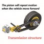 Mini Motorbike Motorcycle Building Blocks Set MOC Bricks DIY Model Kids Toy Kit