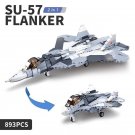 SU-57 Flanker Jet Fighter Building Blocks Set Military MOC Brick DIY Model Toys SU-57 Flanker Jet Fighter Building Blocks Set Military MOC Brick DIY Model Toys