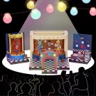 Playset of the Showtime and Pizzeria Model Building Blocks Movie MOC Bricks Toy
