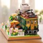 MINI Train Coffee House Modular Building Blocks Sets Expert MOC Bricks Kids Toys