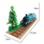 Retro Steam Train Locomotive Building Blocks Set DIY Model MOC Bricks Kids Toys