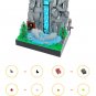 Working Waterfall Sculpture MOC Building Blocks Bricks Toys Set DIY Model Gifts