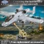 Warthog A10 Fighter DIY Model Building Block Planes Aircraft MOC Bricks Toys Set