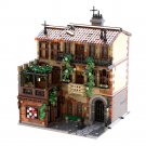 Street Modular Building Blocks Set for Balcony of European Town House Bricks Toy