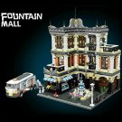 Building Blocks Sets City MOC Street View Fountain Square Model Bricks Toys Kids