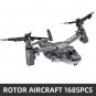 Osprey Helicopter DIY Model Building Blocks Sets Military MOC Bricks Kids Toys