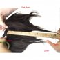 Women Genuine Human Hair Topper Large Cover Toupee Clip in Hairpiece Top Pieces