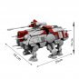 Model Building Blocks Set for Walking AT-TE MOC Bricks Toys with Function Power