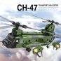 Transport Helicopter Building Blocks Set Military MOC Bricks DIY Model Kids Toys