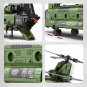 Transport Helicopter Building Blocks Set Military MOC Bricks DIY Model Kids Toys