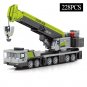 City Engineering Mixer Crane Excavator Building Blocks Vehicle Model Bricks Toys