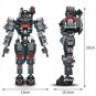 Heavy Duty Mecha Robot Building Blocks MU2 White Shark MOC Bricks Model Kids Toy