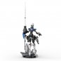 sci-fi Futuristic Armored Female Lancer Building Blocks Set Brick Toy Collection