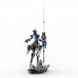 sci-fi Futuristic Armored Female Lancer Building Blocks Set Brick Toy Collection