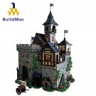 Modular Building Blocks Set for Black Falcon's Castle Street MOC Bricks Toys Kit
