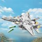Military MOC Building Blocks Set for F15E Jet Fighter Plane Brick DIY Model Toys