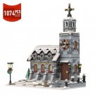 Little Winter Church Modular Building Blocks Set 1074pcs Parts MOC Brick Toys