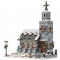 Little Winter Church Modular Building Blocks Set 1074pcs Parts MOC Brick Toys