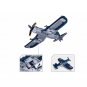 Building Blocks Military MOC WW2 F4U fighter Aircraft Bricks Model Kids DIY Toys