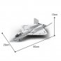 YF-23 II Fighter with Stand Model Building Blocks Set Military MOC Brick Toys