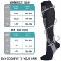 2Pairs Compression Socks Varicose Veins Sports Running Football Fitness Stocking