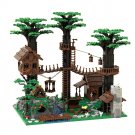 MOC Building Blocks Set for Forestmen's Headquarters House DIY Model Bricks Toys